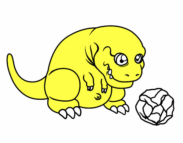 Tyrannosaurus rex jugando