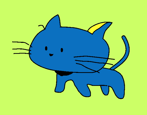 Dibujo Cría de gato pintado por finncat