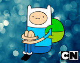 Dibujo Finn sentado pintado por finncat