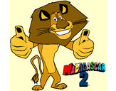 Dibujo Madagascar 2 Alex pintado por milagros32
