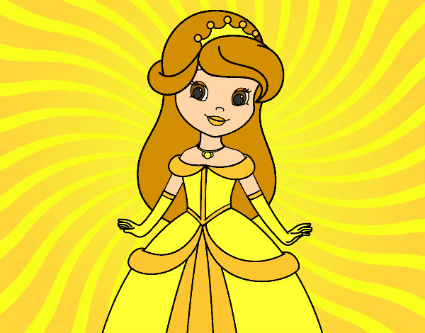Dibujo Princesa bella pintado por Anabella81