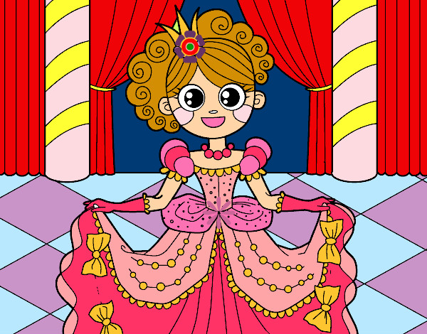 Dibujo Princesa en el baile pintado por Anabella81