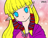 Dibujo Princesa Zelda pintado por carlin1