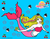Dibujo Sirena contenta pintado por CeliAdalis