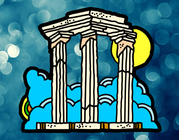 Dibujo de Templo de Zeus Olímpico pintado por Luis6415 en  el  día 22-06-14 a las 22:19:32. Imprime, pinta o colorea tus propios dibujos!