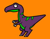 Dibujo Velociraptor bebé pintado por finncat