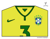 Dibujo Camiseta del mundial de fútbol 2014 de Brasil pintado por vale1690