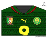 Dibujo Camiseta del mundial de fútbol 2014 de Camerún pintado por vale1690