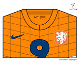 Dibujo Camiseta del mundial de fútbol 2014 de Holanda pintado por Janfrank