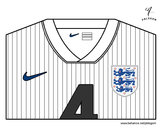 Dibujo Camiseta del mundial de fútbol 2014 de Inglaterra pintado por vale1690