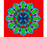 Dibujo Mandala 3 pintado por guapeto