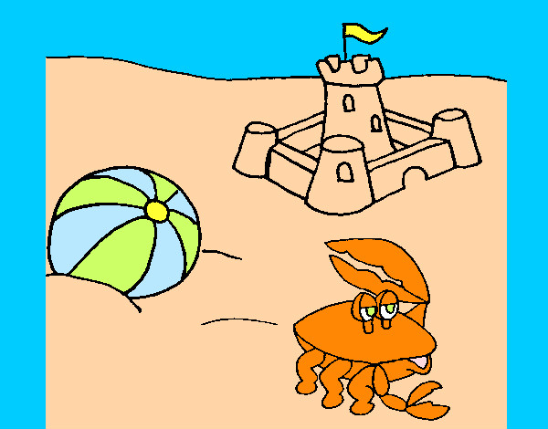 Dibujo Playa 2 pintado por carla10