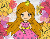 Dibujo Princesa primavera pintado por lesliluna