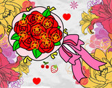 Dibujo Ramo de gardenias pintado por celia21