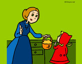 Dibujo Caperucita roja 2 pintado por amalia