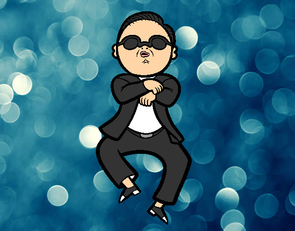 Dibujo Gangnam Style pintado por batman27