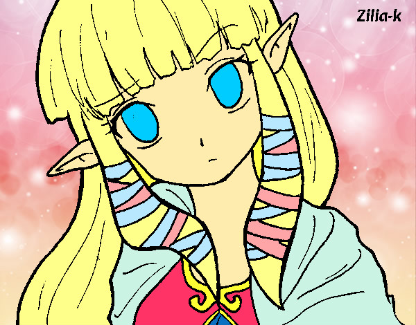 Dibujo Princesa Zelda pintado por Hera