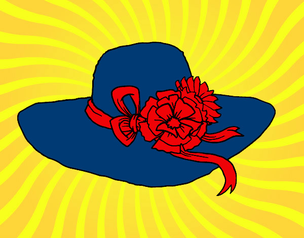 Sombrero con flores