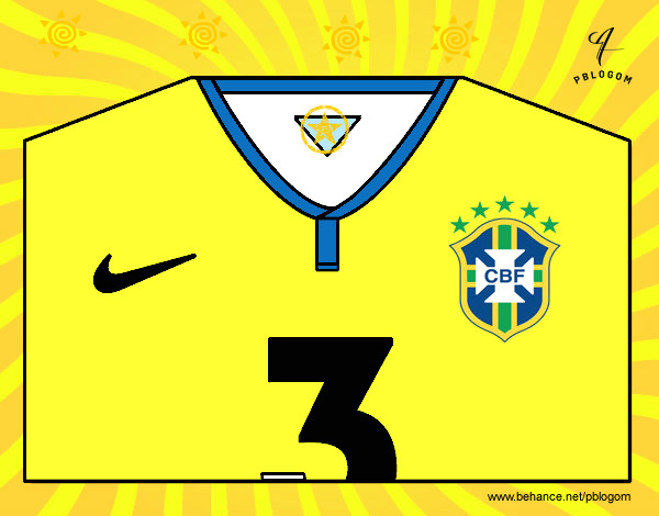 Camiseta del mundial de fútbol 2014 de Brasil