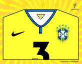 Dibujo Camiseta del mundial de fútbol 2014 de Brasil pintado por josealej04
