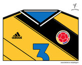 Dibujo Camiseta del mundial de fútbol 2014 de Colombia pintado por eryu