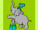 Dibujo Elefante pintado por yamnielys