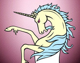 Dibujo Unicornio salvaje pintado por clwolin