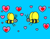 Dibujo Abejas enamoradas pintado por adalia