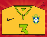 Dibujo Camiseta del mundial de fútbol 2014 de Brasil pintado por lolk