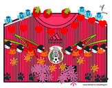 Dibujo Camiseta del mundial de fútbol 2014 de México pintado por Vale1803