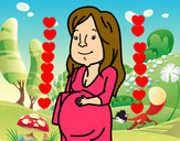 Dibujo Mujer embarazada pintado por patulino7