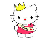 Dibujo Kitty princesa pintado por abian10