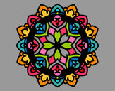 Dibujo Mandala celta pintado por blanca