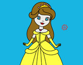 Dibujo Princesa bella pintado por alepon