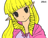 Dibujo Princesa Zelda pintado por abian10