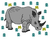 Dibujo Rinoceronte 3 pintado por norailys 
