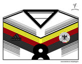 Dibujo Camiseta del mundial de fútbol 2014 de Alemania pintado por matro777