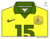 Dibujo Camiseta del mundial de fútbol 2014 de Australia pintado por matro777