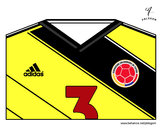 Dibujo Camiseta del mundial de fútbol 2014 de Colombia pintado por matro777