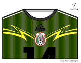 Dibujo Camiseta del mundial de fútbol 2014 de México pintado por matro777