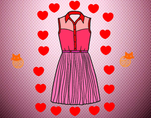 el vestido tejano rosado de Antonetita 