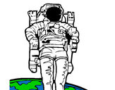 Dibujo Astronauta pintado por martina50