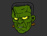 Dibujo Cara de Frankenstein pintado por martina50