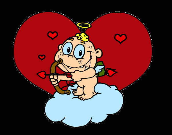 Cupido y corazón