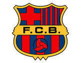 Dibujo Escudo del F.C. Barcelona pintado por Antonio634