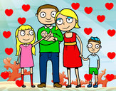 Dibujo Familia unida pintado por andreaa24