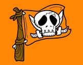 Dibujo Jolly Roger pintado por martina50