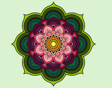 Dibujo Mandala flor oriental pintado por Elisaseya
