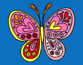 Dibujo Mandala mariposa pintado por martina50