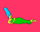 Dibujo Marge pintado por martina50